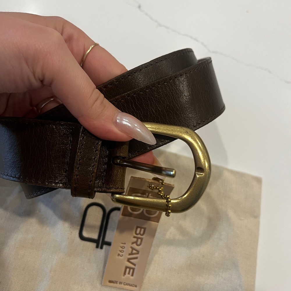 “Brave” yelena leather custom color belt